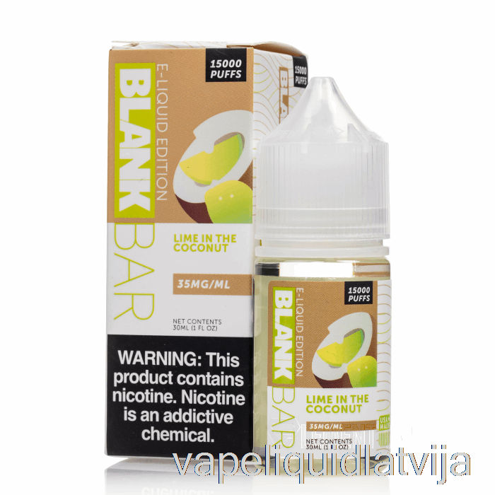 Kaļķis Kokosriekstā - Tukšs Tāfelītes Sāļi - 30ml 35mg Vape šķidrums